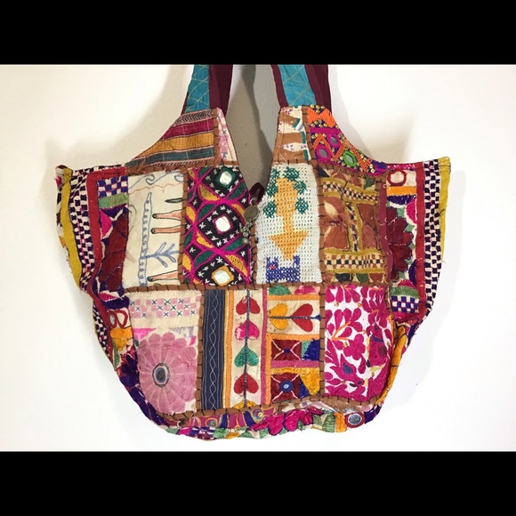 Bohemian handcrafted shoulder bag - Picture 7 of 8